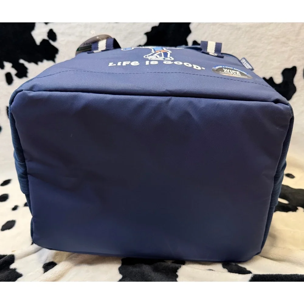 Life is Good Golf Jake Insulated Cooler Bag Blue Microban California Innovations